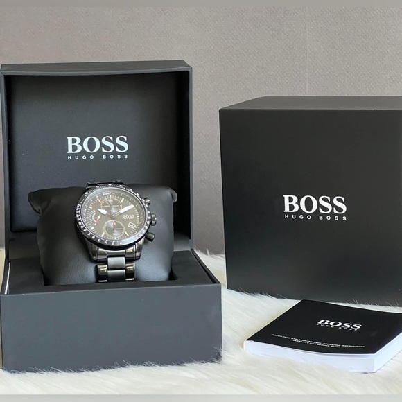 HB1513854- Hugo Boss Men’s Pilot Edition Chrono Quartz Watch - Picture 3 of 11